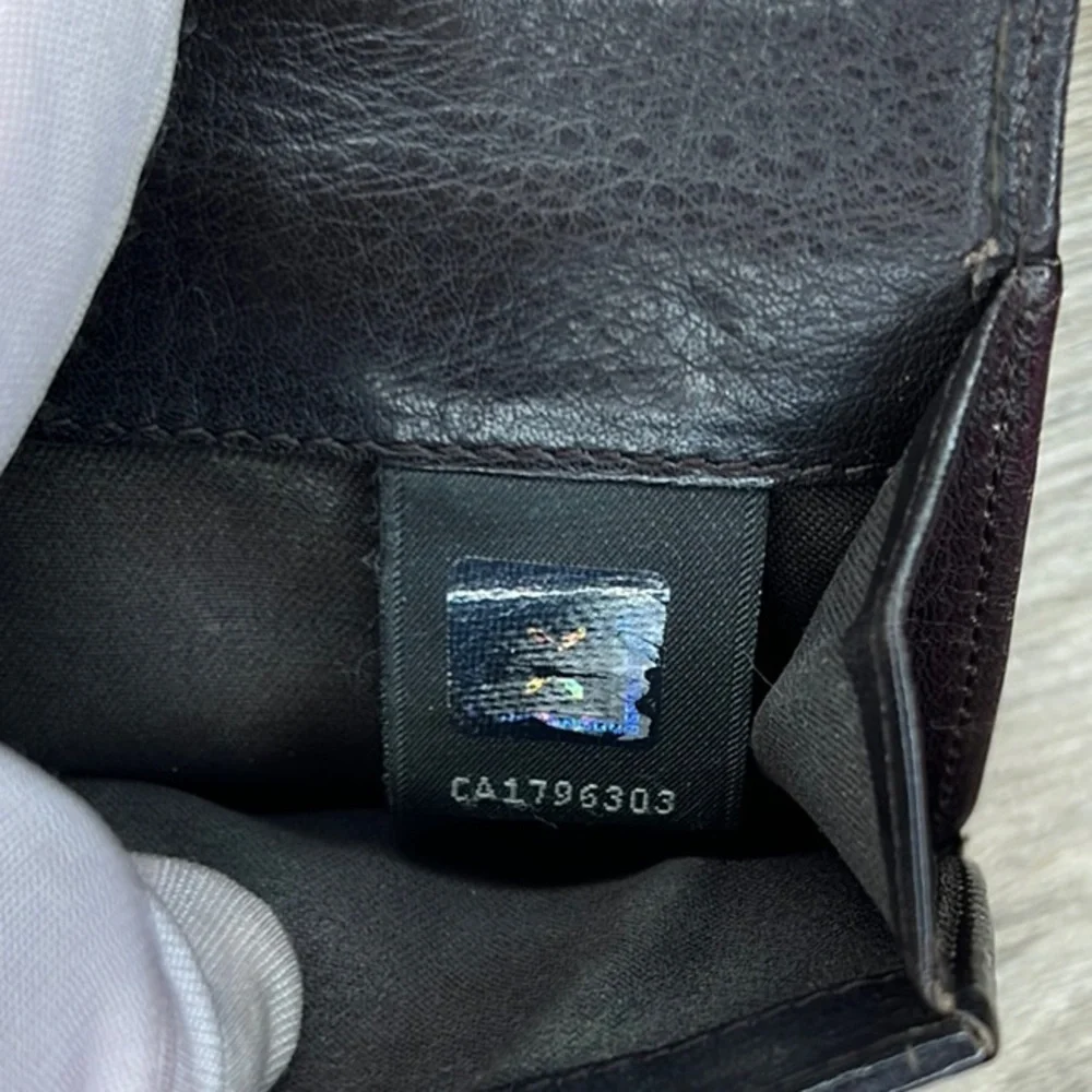 Fendi Zucca Canvas and Leather Small Wallet in Brown